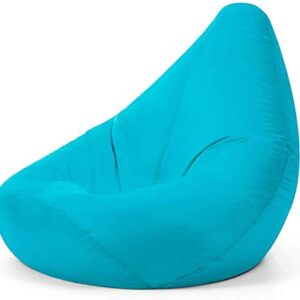 Bean Bag Bazaar High Back Recliner Chair, Aqua Blue