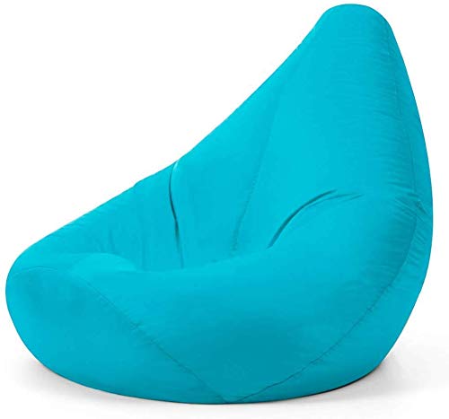 Bean Bag Bazaar High Back Recliner Chair, Aqua Blue